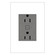 adorne 15A Smart Outlet with Netatmo Plus-Size in Magnesium (246|WNAR153M1)