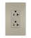 radiant Spec Grade 20A Tamper-Resistant Receptacle in Nickel (246|TR26352RNICC6)