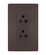 radiant Spec Grade 20A Tamper-Resistant Receptacle in Dark Bronze (246|TR26352RDBCC6)