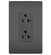 radiant Spec Grade 20A Tamper-Resistant Receptacles in Black (246|TR26352RBK)