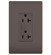 radiant Spec Grade 20A Tamper-Resistant Receptacle in Brown (246|TR26352R)