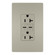 radiant 20A Tamper Resistant Ultra Fast PLUS Power Delivery USB Type C/C Outlet in Nickel (246|TR20USBPDNI)