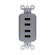 radiant Quad USB Charger in Gray (246|TM8USB4GRYCC6)