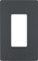 radiant One-Gang Screwless Wall Plate in Graphite (246|RWP26GCC6)