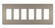 radiant Six-Gang Screwless Wall Plate in Nickel (246|RWP266NI)