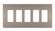 radiant Five-Gang Screwless Wall Plate in Nickel (246|RWP265NI)