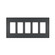 radiant Five-Gang Screwless Wall Plate in Graphite (246|RWP265G)