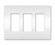 radiant Three-Gang Screwless Wall Plate in White (246|RWP263W)