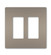 radiant Two-Gang Screwless Wall Plate in Nickel (246|RWP262NI)
