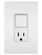 radiant Single Pole/3-Way Switch with 15A Tamper-Resistant Outlet in White (246|RCD38TRW)