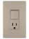 radiant Single Pole/3-Way Switch with 15A Tamper-Resistant Outlet in Nickel (246|RCD38TRNICC6)