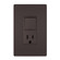 radiant Single-Pole/3-Way Switch with 15A Tamper-Resistant Outlet in Brown (246|RCD38TR)