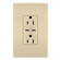 radiant 15A Tamper-Resistant Ultra-Fast USB Type C/C Outlet in Ivory (246|R26USBCC6I)