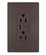 radiant 15A Tamper-Resistant USB Type A/C Outlet in Dark Bronze (246|R26USBACDBCCV4)