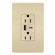 radiant 15A Tamper-Resistant Ultra-Fast USB Type A/C Outlet in Ivory (246|R26USBAC6I)