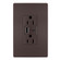 radiant 15A Tamper-Resistant Ultra-Fast USB Type A/C Outlet in Dark Bronze (246|R26USBAC6DBCCV4)