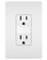 radiant 15A Tamper-Resistant Outlet with Night Light in White (246|NTL885TRW)