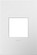 adorne One-Gang Screwless Wall Plate with Microban in Gloss White (246|AWP1G2WH6)