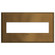 adorne Four-Gang Screwless Wall Plate in Coffee (246|AWC4GCOF4)
