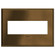 Adorne Three-Gang Screwless Wall Plate in Coffee (246|AWC3GCOF4)