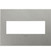 adorne Three-Gang Screwless Wall Plate in Brushed Stainless Steel (246|AWC3GBS4)
