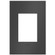 adorne One-Gang-Plus Screwless Wall Plate in Satin Black (246|AWC1G3SBL4)