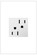 adorne 15A Dual Tamper-Resistant Outlet in White (246|ARTR152W4)