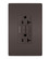 radiant Tamper-Resistant Weather-Resistant 20A Duplex Self-Test GFCI Receptacles with SafeLock Protection in Brown (246|2097TRWR)