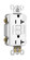 radiant Tamper-Resistant 20A Duplex Self-Test GFCI Receptacle with SafeLock Protection in White (246|2097TRW)