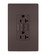radiant Tamper-Resistant 20A Duplex Self-Test GFCI Receptacle with SafeLock Protection in Dark Bronze (246|2097TRDBCC4)