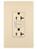 radiant Tamper-Resistant 20A Duplex Self-Test GFCI Receptacles with SafeLock Protection and Night Light in Ivory (246|2097NTLTRI)