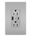 radiant Tamper Weather-Resistant 15A Duplex Self-Test GFCI Receptacles w SafeLock, USB Type A/C Outlets in Gray (246|1597TRWRUSBACGRY)