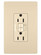 radiant Tamper-Resistant 15A Duplex Self-Test GFCI Receptacles with Audible Alarm and SafeLock Protection in Ivory (246|1597TRAI)