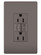 radiant Tamper-Resistant 15A Duplex Self-Test GFCI Receptacles with SafeLock Protection in Brown (246|1597TR)