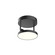 Novel LED Semi-Flush Mount in Black (347|SF72205-BK)