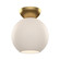 Arcadia One Light Semi-Flush Mount in Brushed Gold/Opal Glass (347|SF59708-BG/OP)