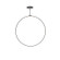 Cirque LED Pendant in Black (347|PD82548-BK)