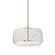 Enkel LED Pendant in Clear/Brushed Gold (347|PD70615-CL/BG)