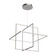 Mondrian LED Pendant in Brushed Nickel (347|PD16328-BN)