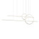 Chute Calypso LED Pendant in White (347|MP14956-WH)