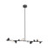 Geode LED Island Pendant in Black (347|LP50851-BK)