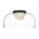 Cedar LED Flush Mount in Black/Clear (347|FM52512-BK/CL)