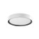 Essex LED Flush Mount in White/Black (347|FM43916-WH/BK)