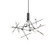 Moto LED Chandelier in Black (347|CH97139-BK)
