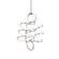 Synergy LED Chandelier in Antique Silver (347|CH93941-AS)