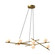 Amara LED Chandelier in Brushed Gold/Glossy Opal Glass (347|CH89854-BG/GO)