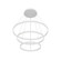 Cerchio LED Chandelier in White (347|CH87332-WH)