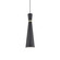 Vanderbilt One Light Pendant in Black With Gold Detail (347|493206-BK/GD)