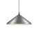 Dorothy One Light Pendant in Brushed Nickel With Black Detail (347|493126-BN/BK)