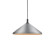 Dorothy One Light Pendant in Brushed Nickel With Black Detail (347|493118-BN/BK)